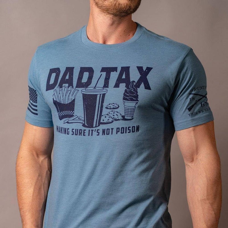 Grunt Style Dad Tax Men's T-Shirt - (Captain's Blue, Small) - Image 3