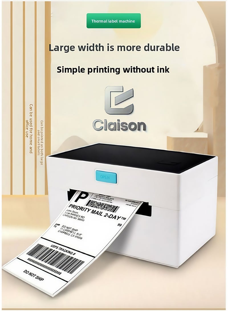 Claison Express E-Shipment Label Printer, Barcode Label Printer, Adhesive Thermal Label Machine - Image 1