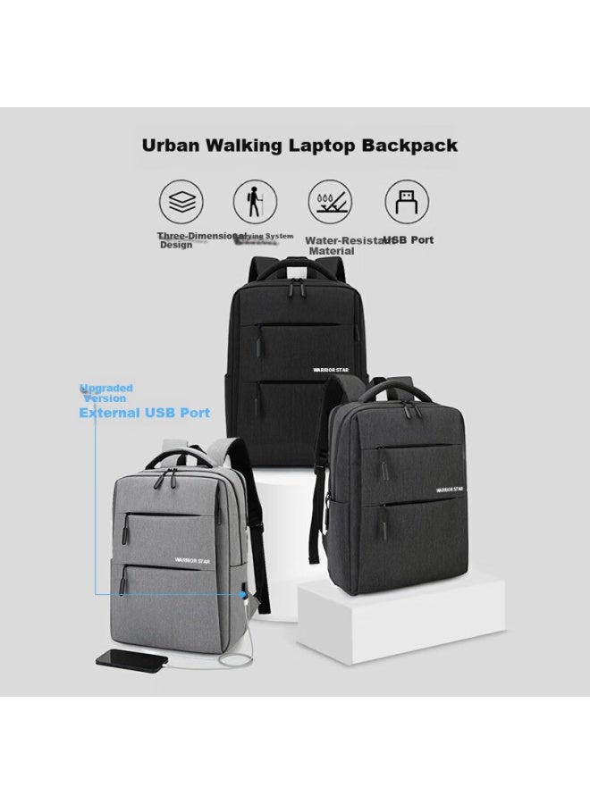 Pull Back Huili Laptop Bag Business Backpack Large Capacity Commute Travel Backpack Lightweight 17.3-inch Notebook Luggage Backpack - Image 3