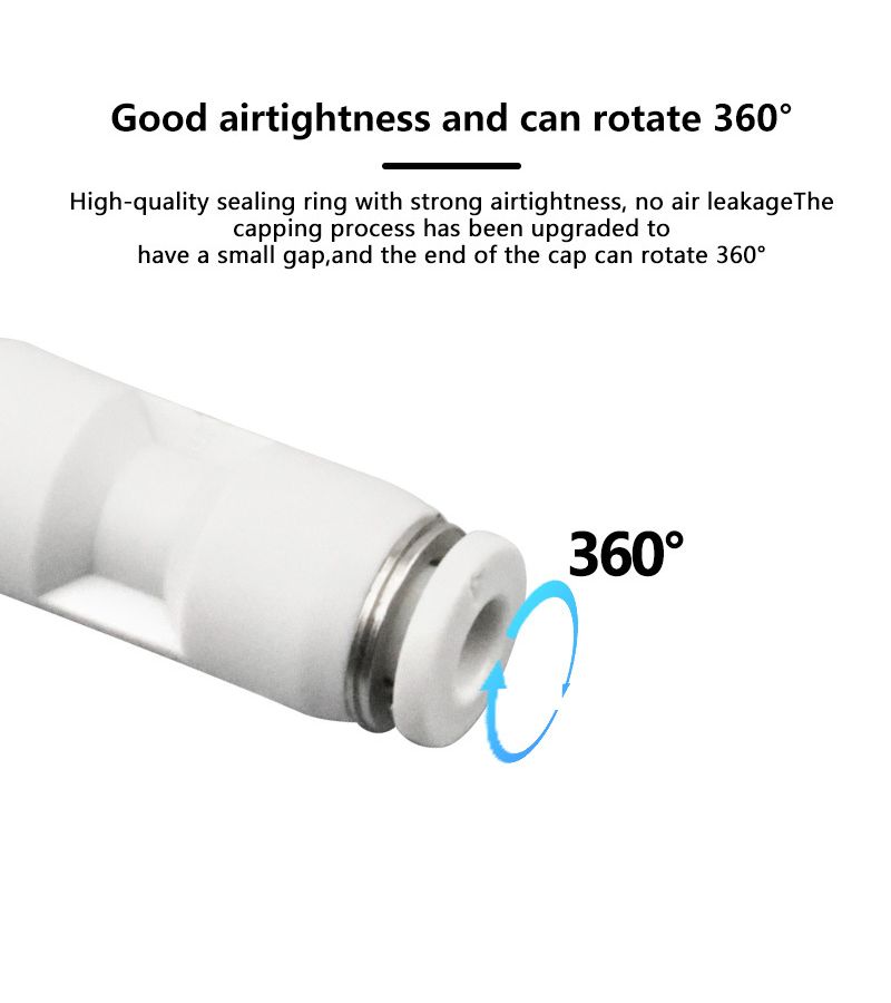 5 قطع موصل هوائي لأنبوب PTFE 1.75 ملم لخيوط الطابعة ثلاثية الأبعاد (أجزاء الطارد) - Image 4