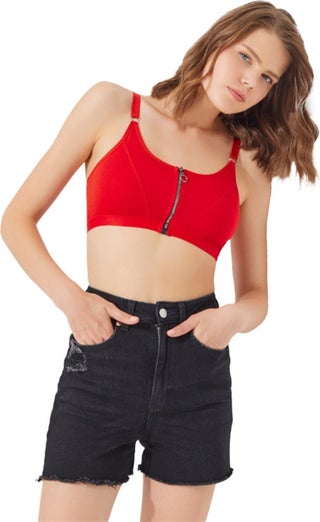 Red Cotton Adjustable Strap Zipper Bralette Bustier - pzsku/ZA1379A1C5E1CAE6F935DZ/45/_/1735935028/abaa3404-ee76-4782-92ca-b7cc8b964ffb