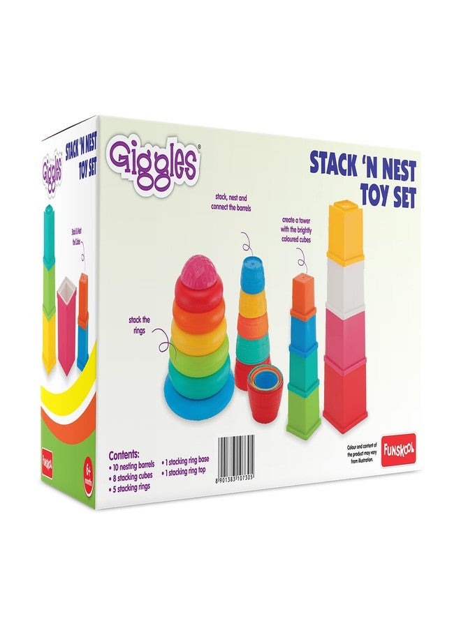 Giggles Funskool Star Link Plus, Educational & Creative Construction Toy Blocks for Kids, Encourages Learning & Development, Fun Activity for Preschoolers, Gift Set for Kid, Age 12+ Months - Image 2