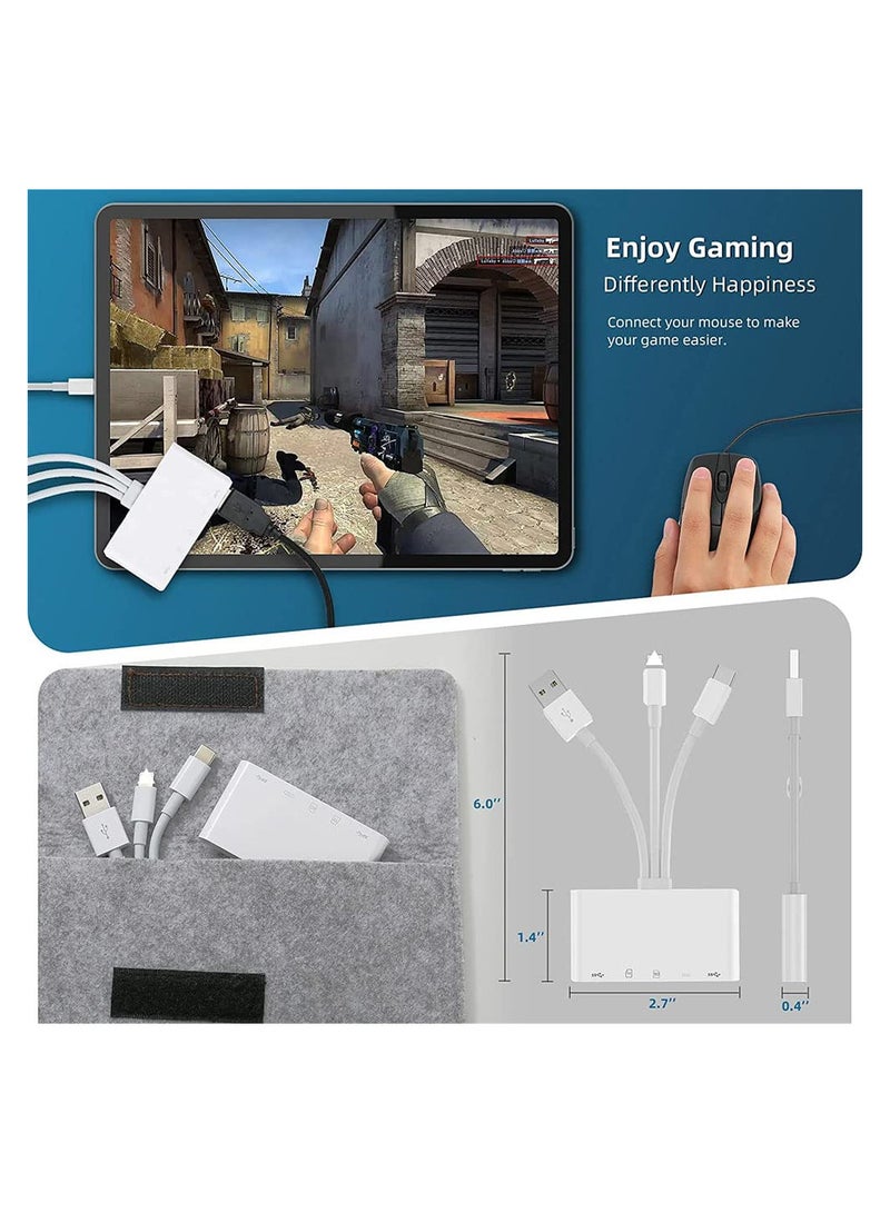 KASTWAVE SD Card Reader, 5 in 1 USB C SD Camera Memory Card Reader, Plug N Play for iPhone, iPad, Android, Mac, Computer, Camera, MacBook, Supports SD, Micro SD, SDHC, SDXC, MMC and USB OTG  - Image 3
