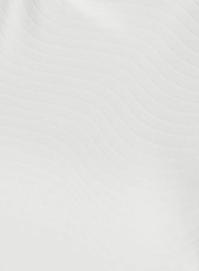 Kappa WHITE Kappa Textured 4-Way Stretch T-shirt for Women | Best Price UAE