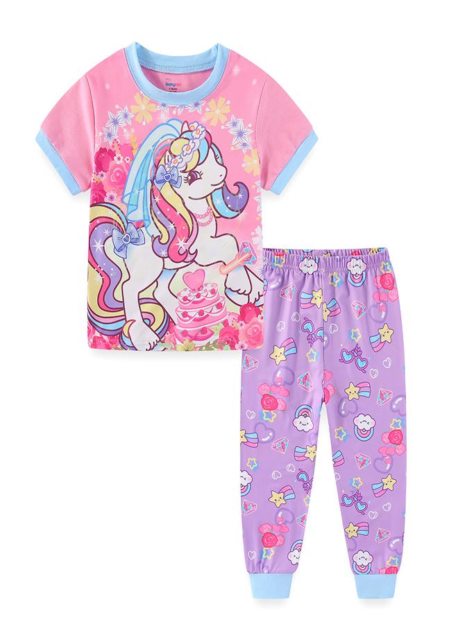babyqlo Magical Pony Cake Party Dreams Pajama Set - Image 2