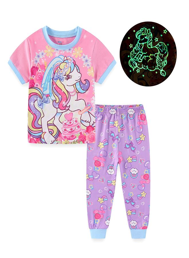 babyqlo Magical Pony Cake Party Dreams Pajama Set - Image 1