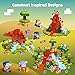 GobiDex Magnetic Building Blocks Dinosaur Theme Kid Toys for 3 Years Old Boys Girls STEM Building Gifts for Kids Magnets Sensory Game for Toddler 48PCS - Image 4