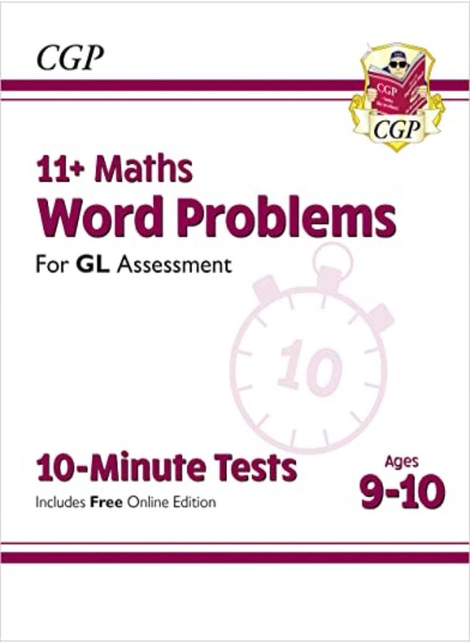 null - 11+ Gl 10Minute Tests Maths Word Problems Ages 910 With Online Edition by CGP Books - CGP Books Paperback - Image 1