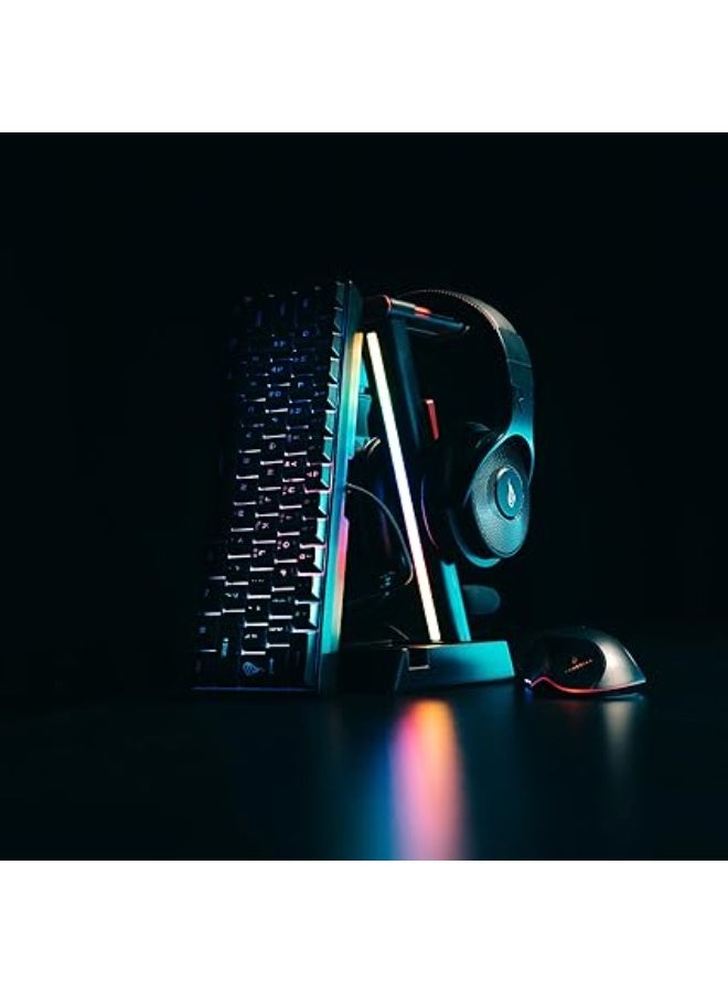 SureFire Kingpin X1 60% Gaming Keyboard US English, Gaming Multimedia Keyboard Small & Mobile, RGB Keyboard with Lighting, 25 Anti-Ghosting Keys, American Layout QWERTY - Image 5