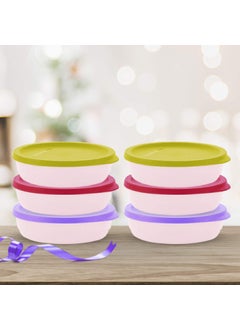 Tupperware Tupperware Plastic Storage Jar- 200 Ml, 6 Pieces, Multicolour - Multicolor  - Image 2