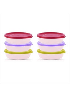 Tupperware Tupperware Plastic Storage Jar- 200 Ml, 6 Pieces, Multicolour - Multicolor  - Image 1