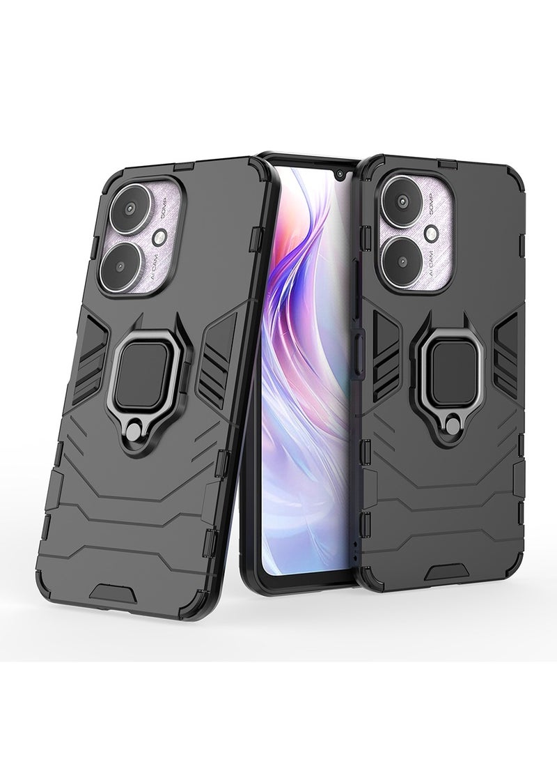 CaseNeo Redmi 13C/Xiaomi POCO C65 Case Cover with Bracket, Kickstand Shell Back Cover Scratch-Resistant Shock-Absorbing Protector Accessories Kickstand Stand Magnetic Car Ring Holder Protection  - Image 3