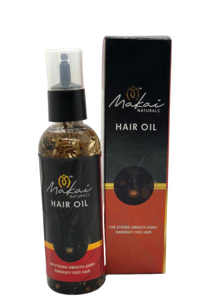 makai NATURALS makai Naturals Brand Ayurvedic herbal Jadibuti Hair Oil 100 ml  - Image 1