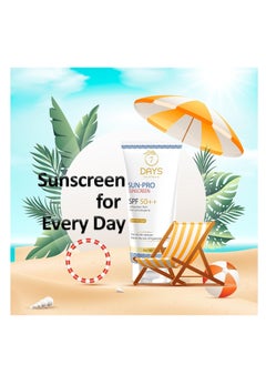 7 Days 7 DAYS Sunscreen SPF 50 PA++++ | Lightweight with Multi-Vitamins-No White Cast | Broad Spectrum for Women & Men | for Oily | Normal & Combination Skin | UV + Blue Light Protection(50 Gm)  - Image 2