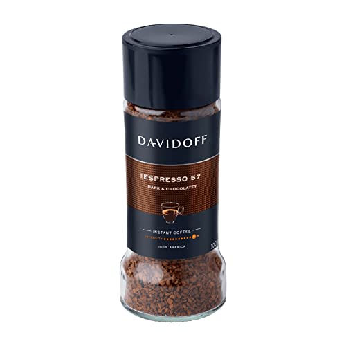 DAVIDOFF Espresso 57 Instant Coffee - Dark and Chocolatey - Intense Roast with a Smooth Aroma - 100% Arabica Beans - 11/12 Intensity. 12/12 Roasting. 6/12 Acidity - 1 x 3.52 oz - Image 4