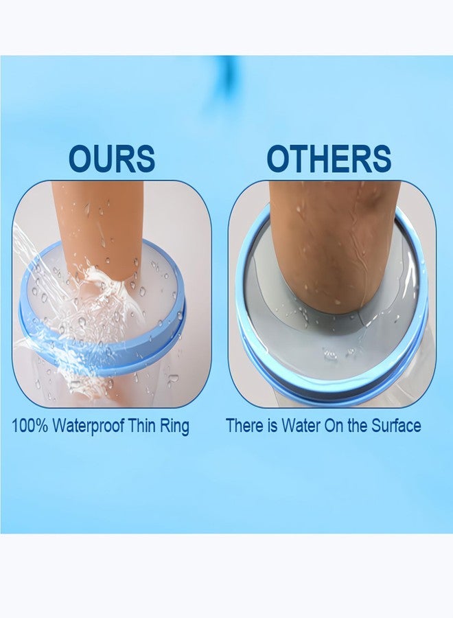 DRKLC Waterproof Shower Boots Cover for Foot after Surgery with Upgraded Non-Slip Bottom, Ankle Cast Protector and Foot Cast Cover for Bandage Dressing Wound, Reusable - Image 4