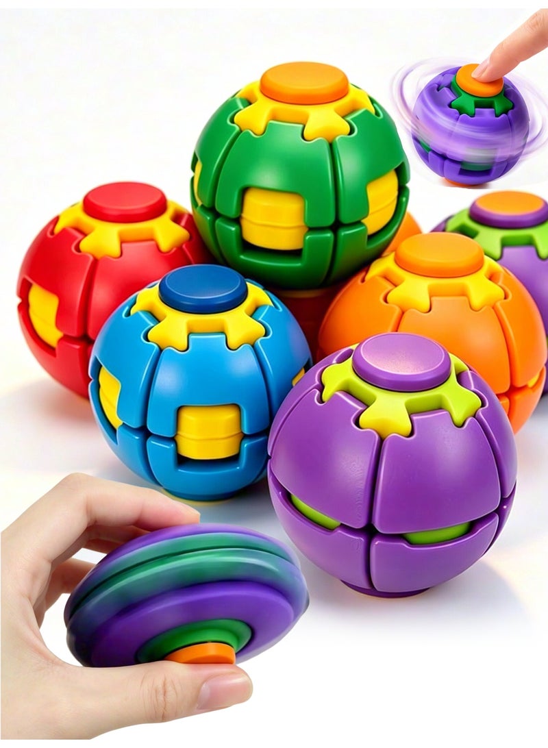 3D Printed Twist Sphere Fidget Ball, Stress Relief Hypnotic Spinner Toy - Image 1