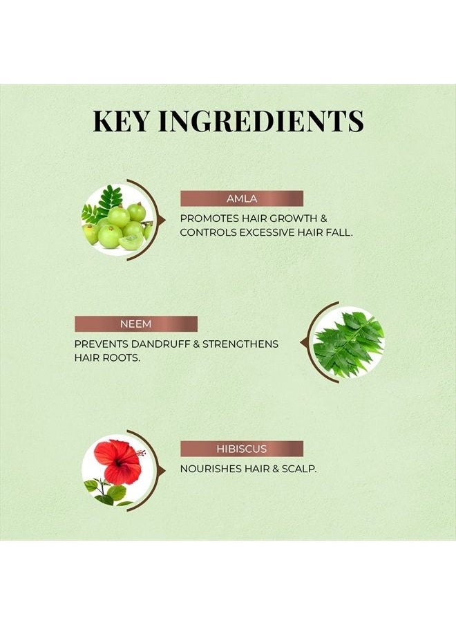 Just Herbs 8 In 1 Root Nourishing Amla Neem Shampoo (200 ml)  - Image 4