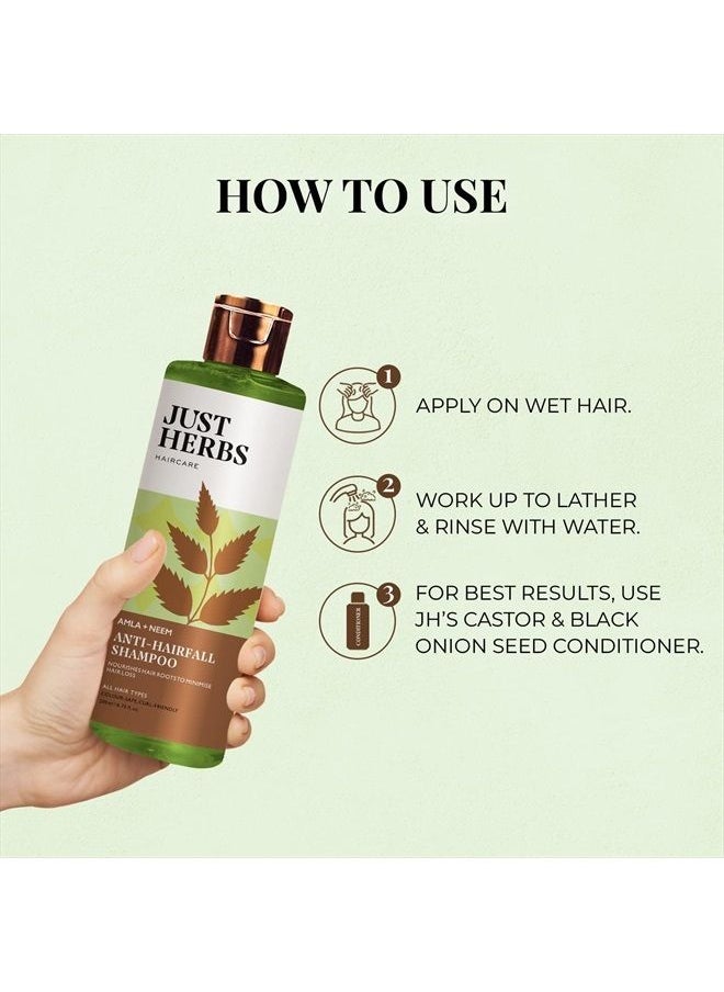 Just Herbs 8 In 1 Root Nourishing Amla Neem Shampoo (200 ml)  - Image 5