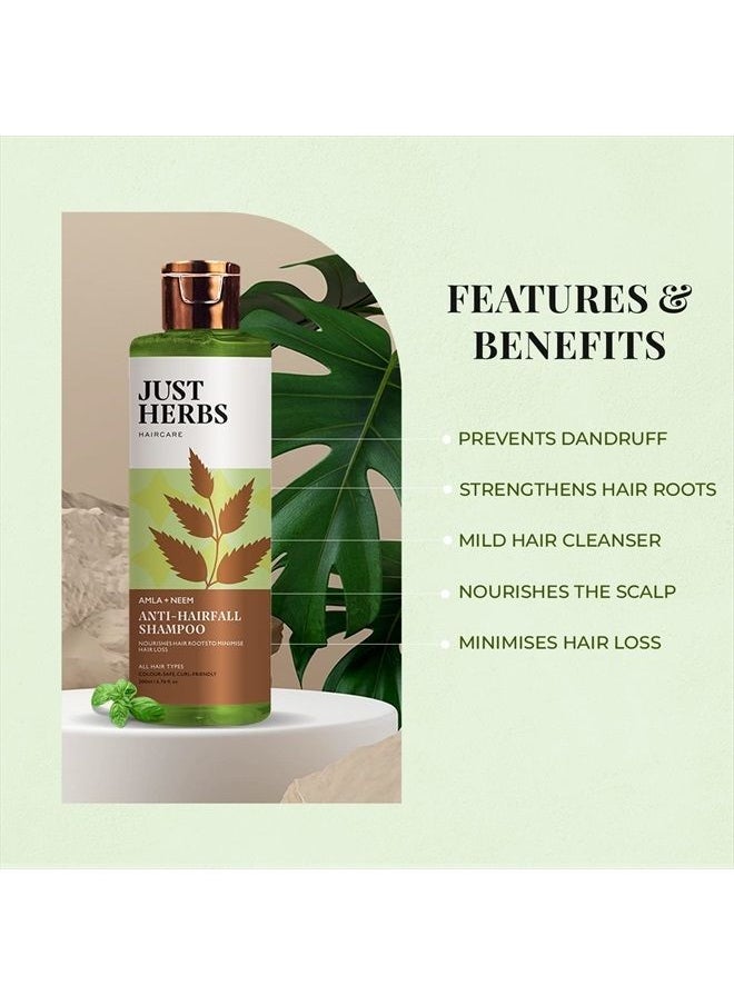 Just Herbs 8 In 1 Root Nourishing Amla Neem Shampoo (200 ml)  - Image 2