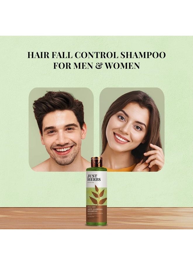 Just Herbs - 8 In 1 Root Nourishing Amla Neem Shampoo (200 ml) - Image 1