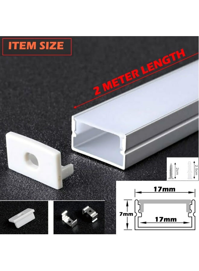 Poaker 2 Meter Led Profile Aluminum Frame Durable Sleek And Versatile Solution For Residential And Commercial Led Lighting Slim Type  - Image 2