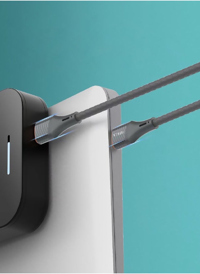 Seeken - SEEKEN 30W USB C to Lightning Charger Cable(C to IOS) 3M - Grey | Iphone Cables | Fast Charging | Braided Cable | Premium Design | High-Quality. - Image 1