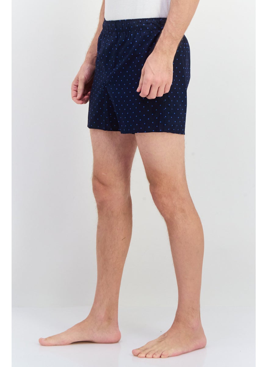 GAP - Men 1 Piece Microdot Print Boxer Short, Navy Blue - Image 1