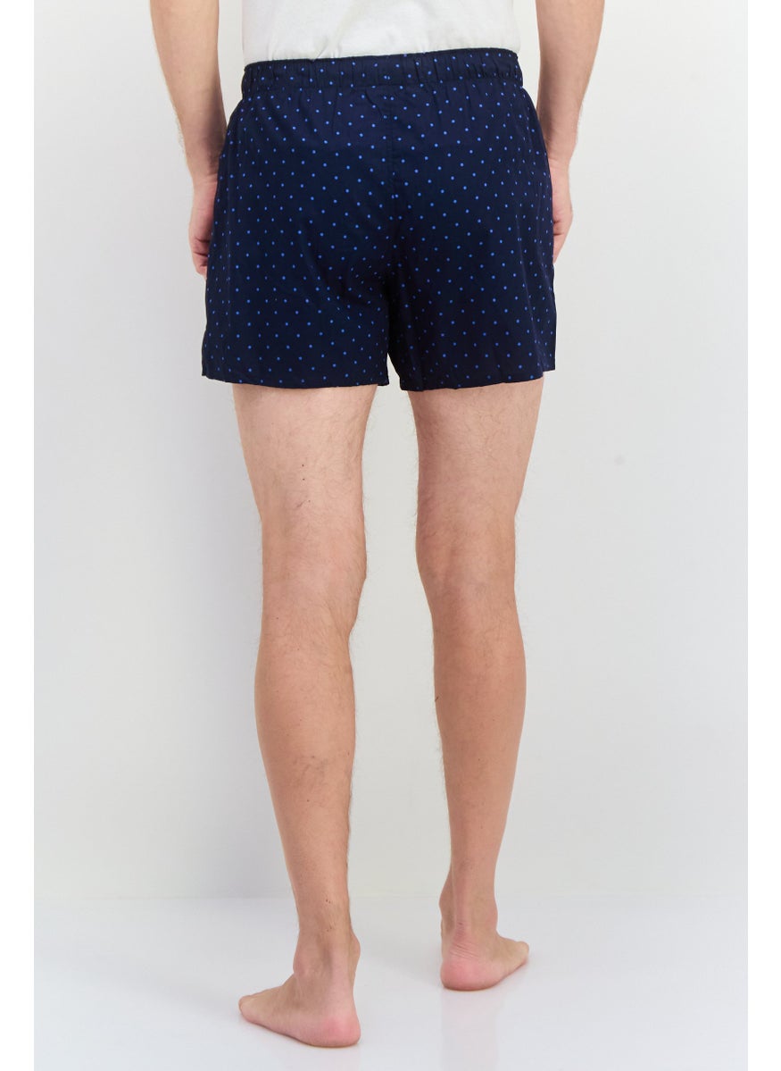 GAP - Men 1 Piece Microdot Print Boxer Short, Navy Blue - Image 1