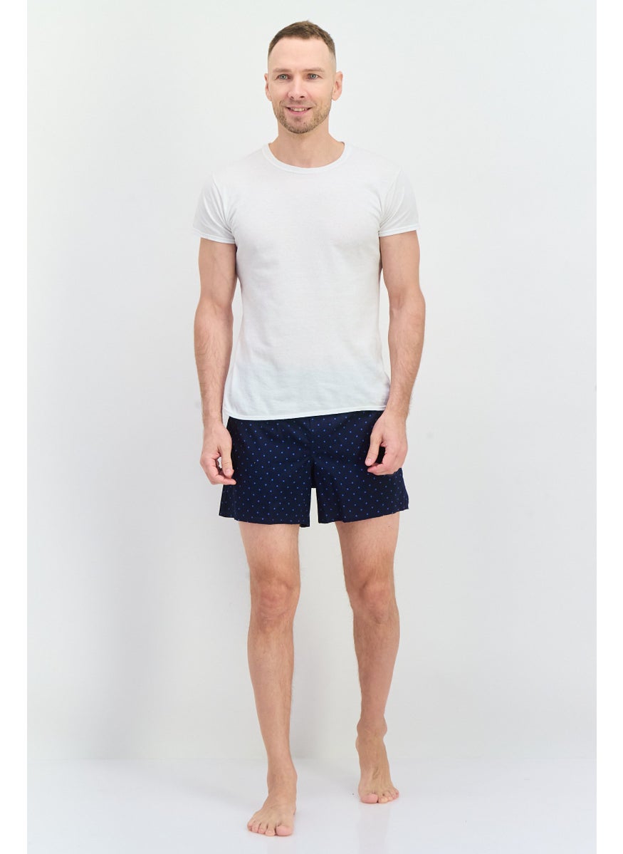 GAP - Men 1 Piece Microdot Print Boxer Short, Navy Blue - Image 1