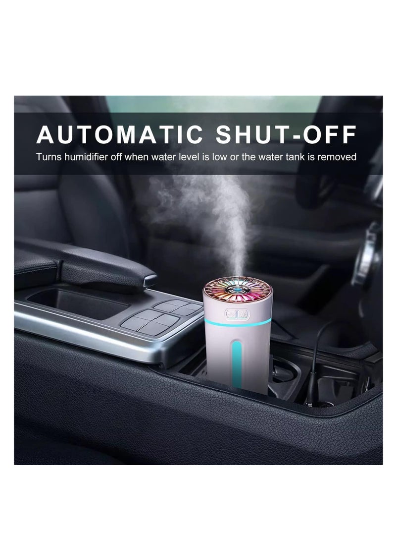 Car Humidifier Air freshner,Cool Mist Humidifier, Ultra Quiet Humidifiers with Auto Shut-Off Function and Two Spray Modes, and Night Light Function, USB Air Humidifier,for Car home office.  - Image 5