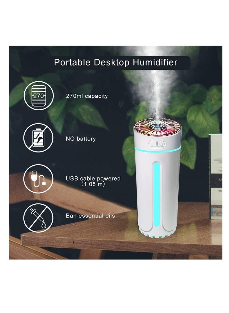 Car Humidifier Air freshner,Cool Mist Humidifier, Ultra Quiet Humidifiers with Auto Shut-Off Function and Two Spray Modes, and Night Light Function, USB Air Humidifier,for Car home office.  - Image 3