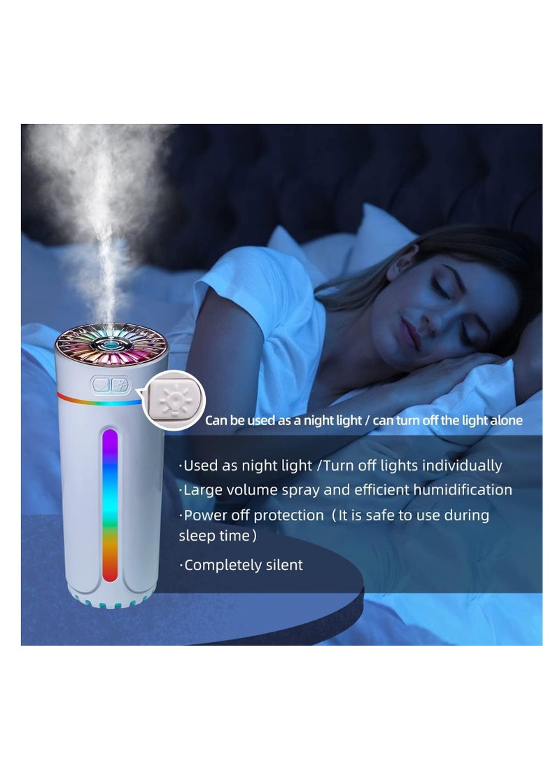 Car Humidifier Air freshner,Cool Mist Humidifier, Ultra Quiet Humidifiers with Auto Shut-Off Function and Two Spray Modes, and Night Light Function, USB Air Humidifier,for Car home office.  - Image 4