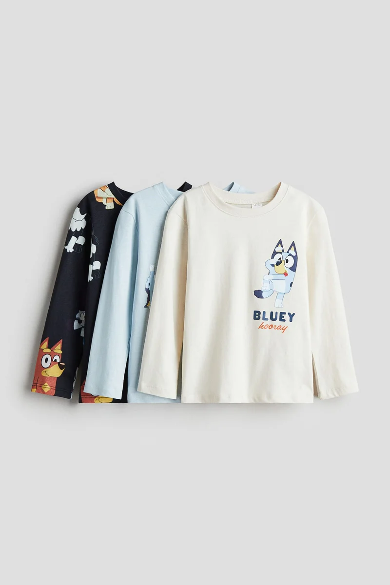 H&M 3-pack long-sleeved T-shirts