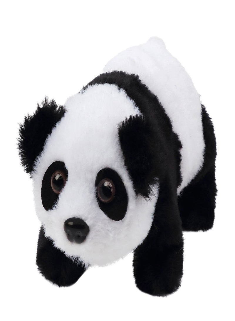 SYOSI Interactive Electronic Pet, Crawling Panda Plush Bunny Toy with Sounds Movements Animated Walking Wiggle Ears Twitch Nose Gift for Toddlers Birthday, Stuffed Animal Electric Gift - Image 4