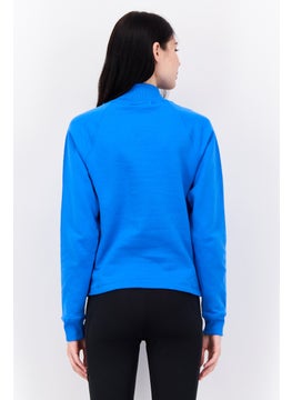 Champion Women Sportswear Fit Long Sleeves Outdoor Sweatshirt, Blue  - Image 2