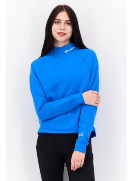Champion Women Sportswear Fit Long Sleeves Outdoor Sweatshirt, Blue  - Image 1