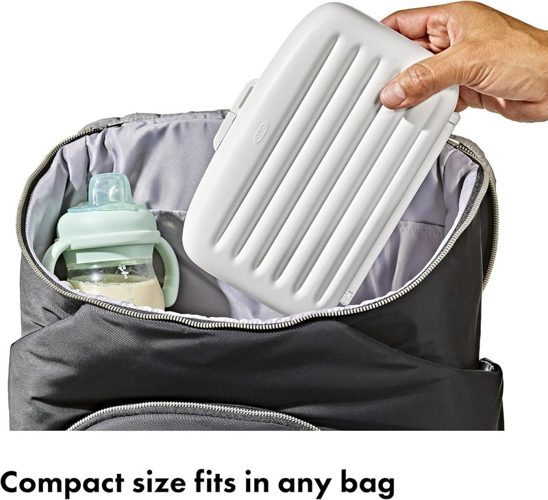 OXO Tot On-the-Go Drying Rack with Bottle Brush - Gray - Image 4