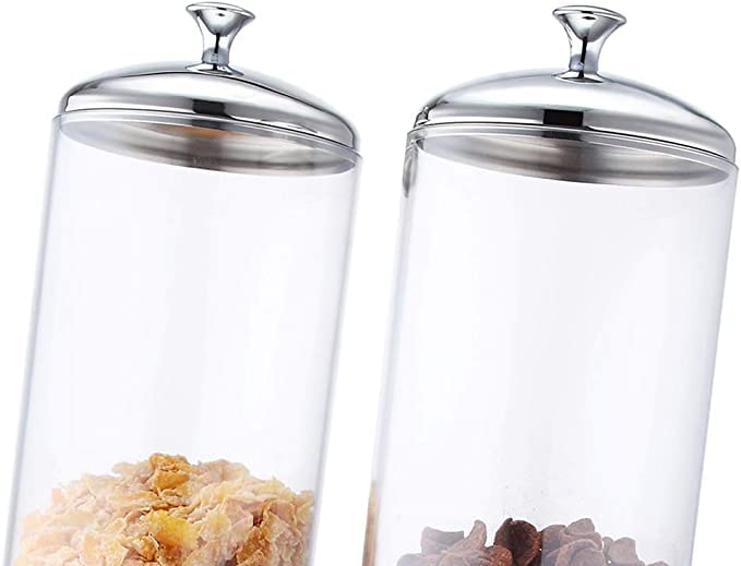 Shoppers Hub PNQ 4L Double Tank Cereal Cornflakes Oats Grains Dispenser Stainless Steel Heavy Duty Multifunctional for Ideal Use in Buffet Breakfast in Hotels, Restaurants, Cafes and Banquets  - Image 5
