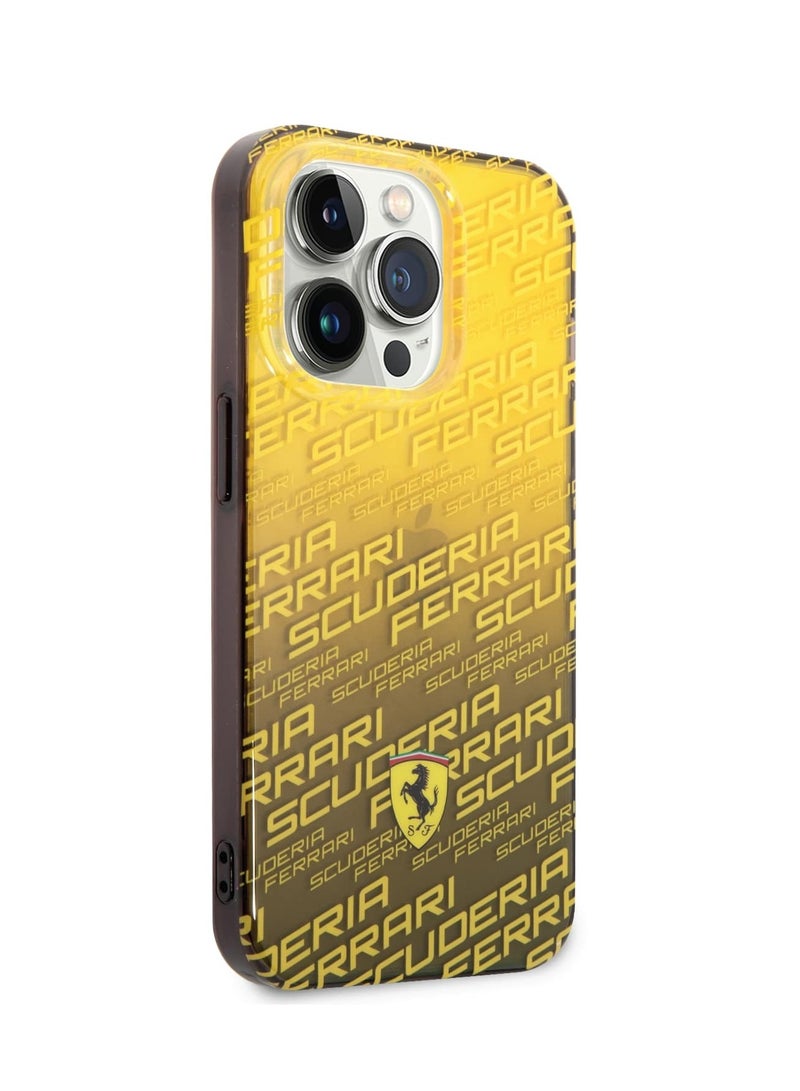 Ferrari Gradient PC/TPU Case With Allover Scuderia & Dyed Bumper For iPhone 14 Pro Max - Image 2