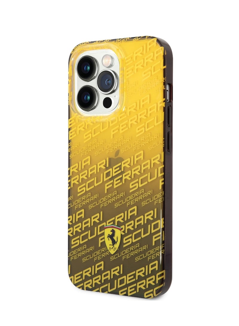 Ferrari Gradient PC/TPU Case With Allover Scuderia & Dyed Bumper For iPhone 14 Pro Max - Image 3