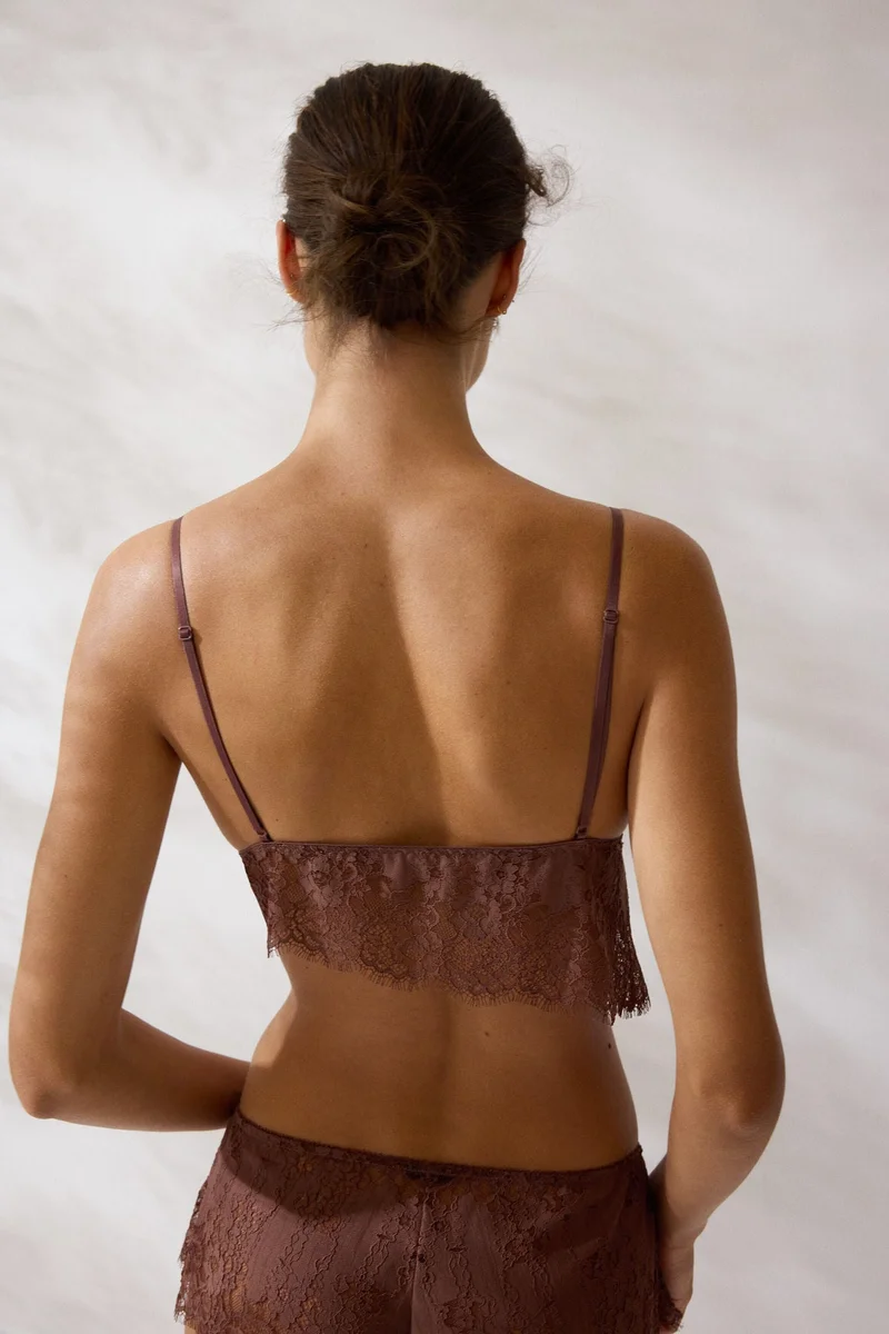 H&M  Asymmetric lace bralette for Women | Best Price UAE