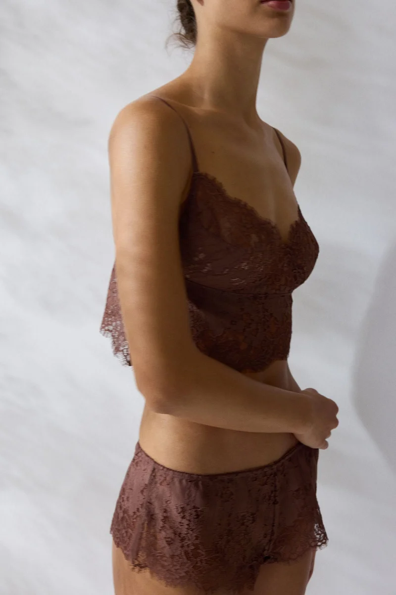 H&M  Asymmetric lace bralette for Women | Best Price UAE