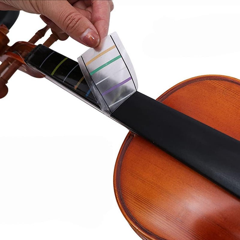 PERLMAN 2 Sheets Transparent Violin Finger Guide Finger Guide Position Decal Label Markers Accessory for Practice Beginners (3/4) - Image 3
