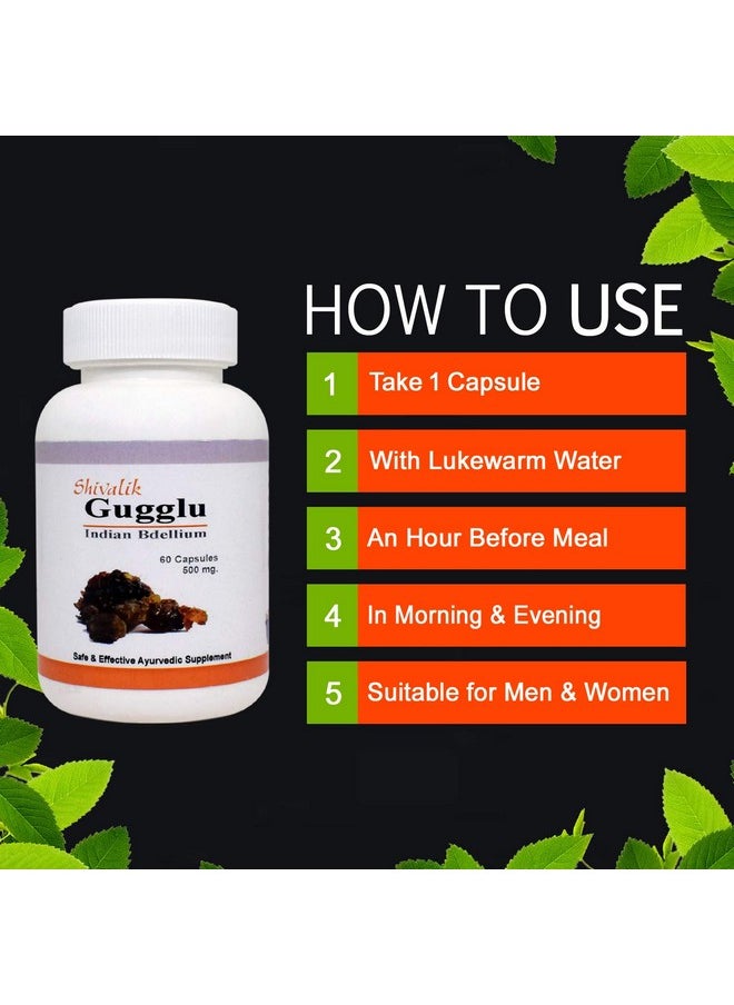 Shivalik Herbals Gugglu- Commiphora Mukul - 120 Capsules  - Image 4