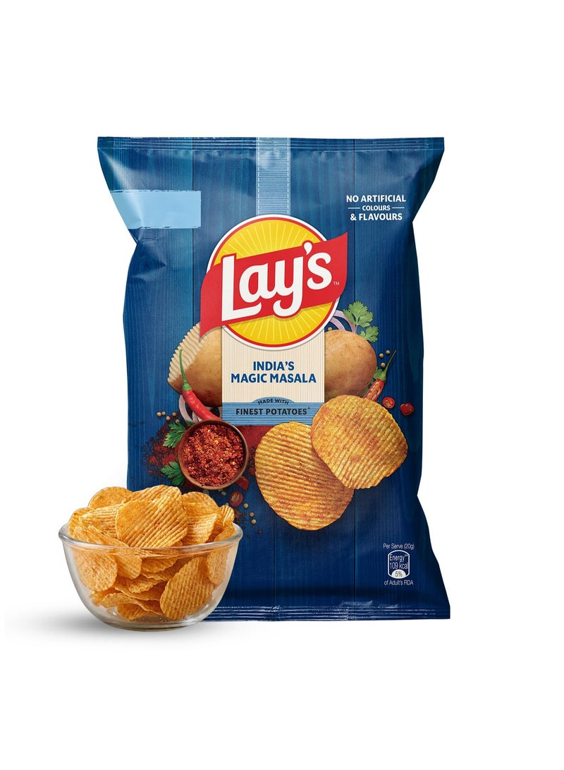 Lay's Lays Potato Chips - Masala Magic, 80gm/82gm (Weight May Vary) - Image 1