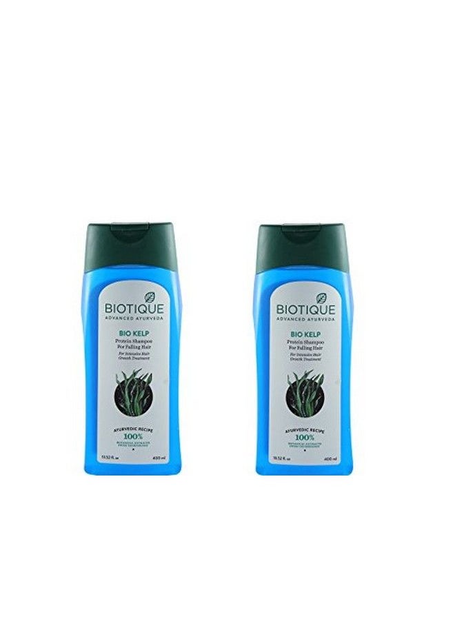 Biotique Bio Kelp Fresh Growth Protein Shampoo 400Ml (Pack Of 2)  - Image 2