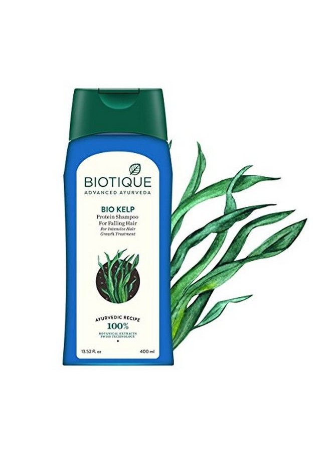 Biotique Bio Kelp Fresh Growth Protein Shampoo 400Ml (Pack Of 2)  - Image 3