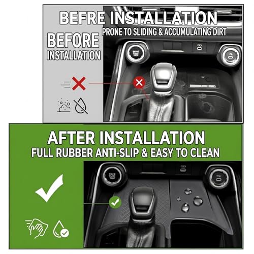 Abystar Wireless Charging AntiSlip Mat for Grand Highlander 2024 2025 2026 Black Silicone Protective Pad Liners for Grand Highlander Accessories - Image 3