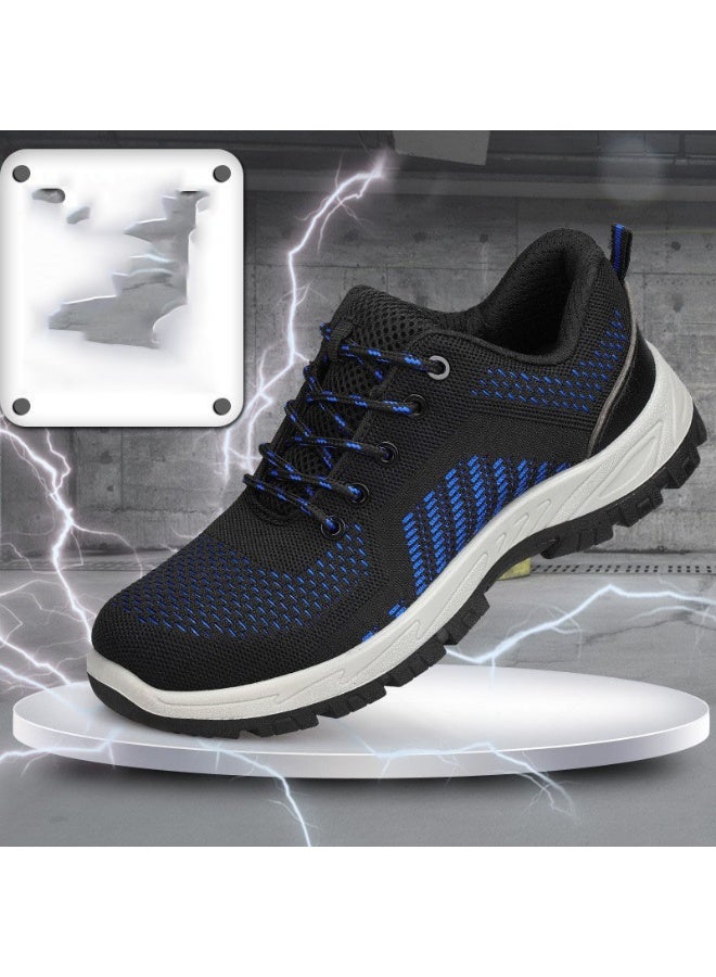 NIBEMINENT Safety Shoes for Men Steel Toe Anti static Anti-smashing Anti-puncture Breathable Upper Comfortable Soft Outdoor Shoes - Image 1